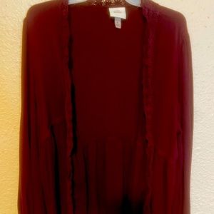 Knox rose Burgundy cardigan